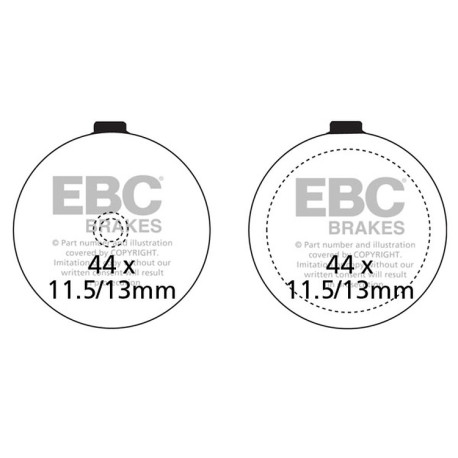 Frâne EBC Moto Plăcuțe frână EBC Organic FA FA046 | race-shop.ro