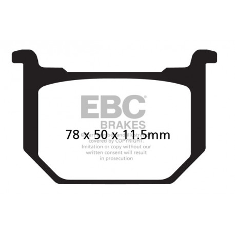 Frâne EBC Moto Saboți frână EBC Organic FA051 | race-shop.ro