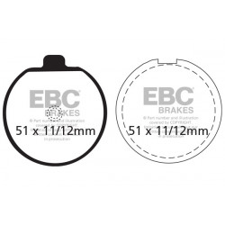 Saboți frână EBC Organic FA035