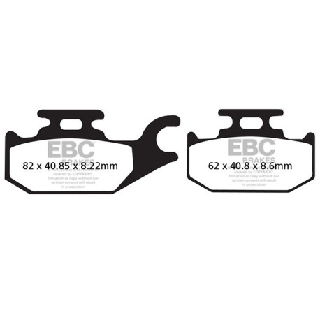 Frâne EBC Moto Plăcuțe frână EBC Carbon TT FA413TT | race-shop.ro