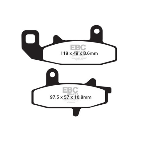 Frâne EBC Moto Plăcuțe frână EBC Organic FA FA147 | race-shop.ro