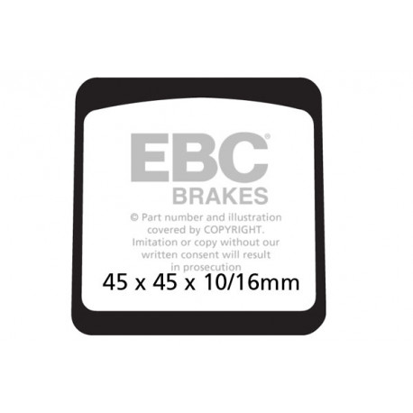 Frâne EBC Moto Saboți frână EBC Organic FA042 | race-shop.ro