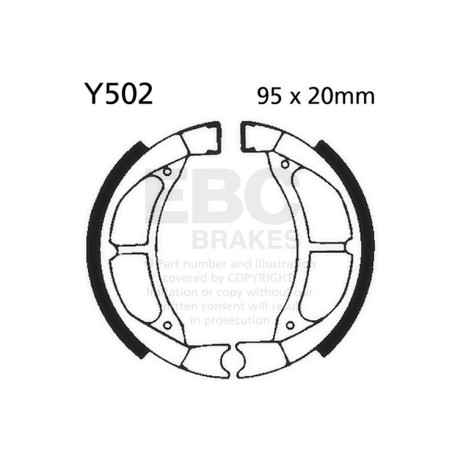 Frâne EBC Moto Saboți frână EBC Plain Y502 | race-shop.ro