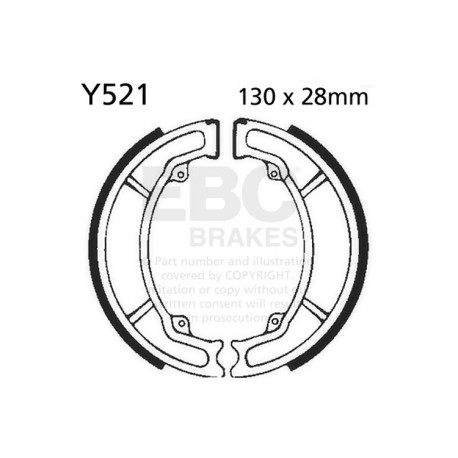 Frâne EBC Moto Saboți frână EBC Plain Y521 | race-shop.ro