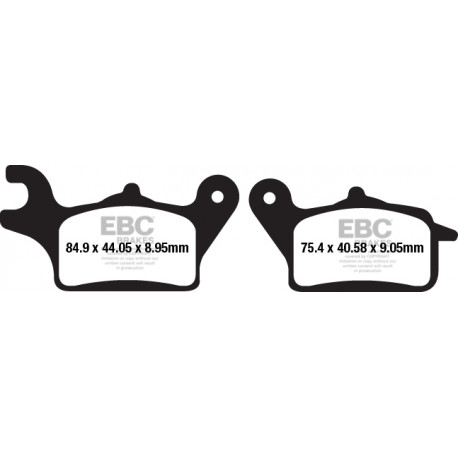 Frâne EBC Moto Saboți frână EBC Organic SFA652 | race-shop.ro