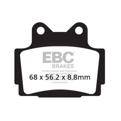 Plăcuțe frână EBC Organic FA FA104