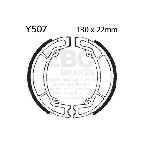 Frâne EBC Moto Saboți frână EBC Plain Y507 | race-shop.ro