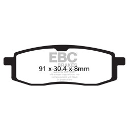 Plăcuțe frână EBC Carbon TT FA105TT