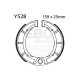 Frâne EBC Moto Saboți frână EBC Plain Y528 | race-shop.ro