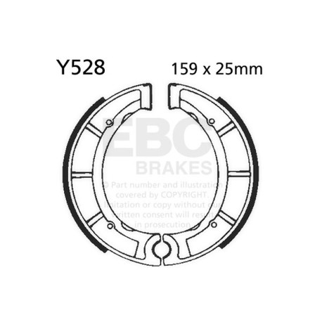 Frâne EBC Moto Saboți frână EBC Plain Y528 | race-shop.ro