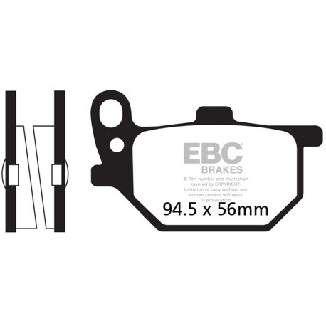 Frâne EBC Moto Plăcuțe frână EBC Organic FA FA041 | race-shop.ro