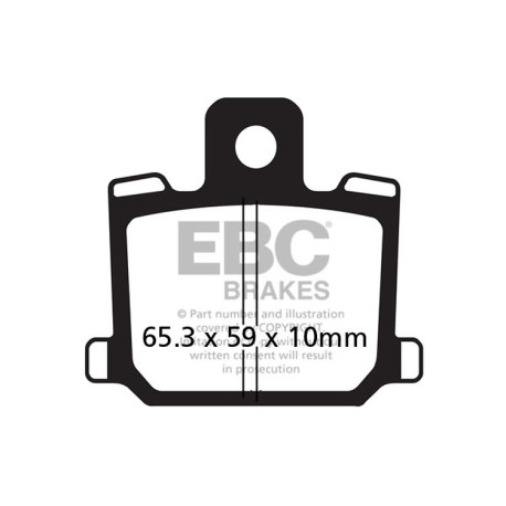 Frâne EBC Moto Plăcuțe frână EBC Organic FA FA064 | race-shop.ro