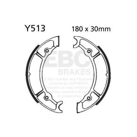 Frâne EBC Moto Saboți frână EBC Plain Y513 | race-shop.ro