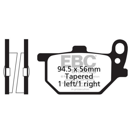 Frâne EBC Moto Plăcuțe frână EBC Organic FA FA061 | race-shop.ro