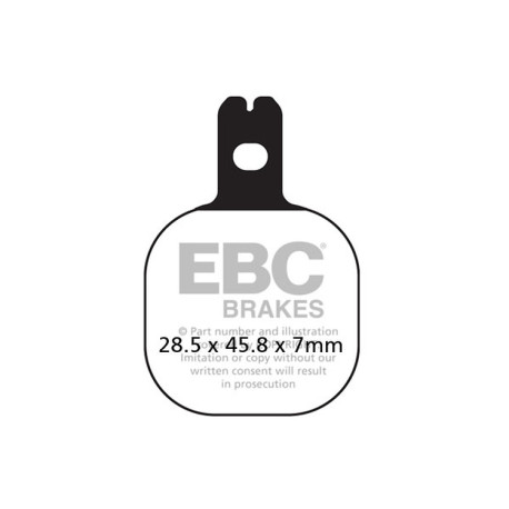 Frâne EBC Moto Plăcuțe frână EBC Organic FA FA184 | race-shop.ro