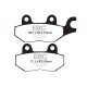 Frâne EBC Moto Saboți frână EBC Organic FA215 | race-shop.ro