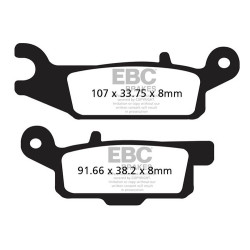 Plăcuțe frână EBC Carbon TT FA444TT