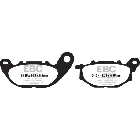Frâne EBC Moto Plăcuțe frână EBC Organic FA FA663 | race-shop.ro