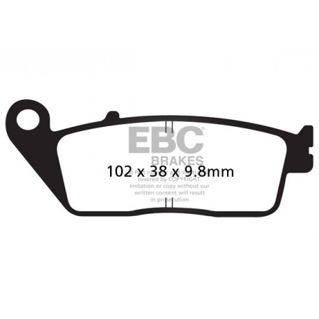 Frâne EBC Moto Saboți frână EBC Semi-Sintered FA196V | race-shop.ro