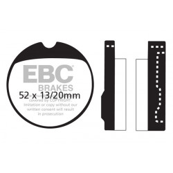 Saboți frână EBC Semi-Sintered FA013V
