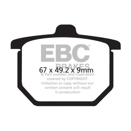 Frâne EBC Moto Plăcuțe frână EBC V Semi-Sintered FA031V | race-shop.ro