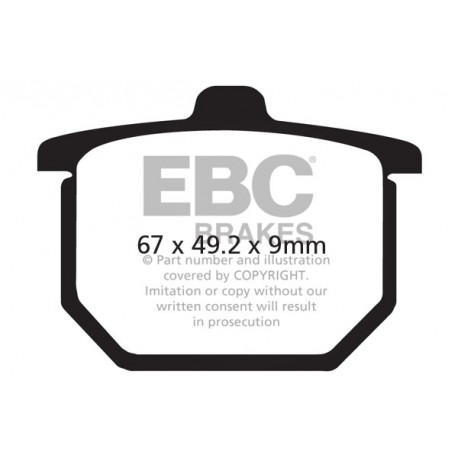 Frâne EBC Moto Saboți frână EBC Semi-Sintered FA031V | race-shop.ro