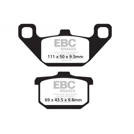 Frâne EBC Moto Saboți frână EBC Semi-Sintered FA085V | race-shop.ro