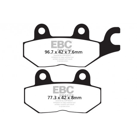 Frâne EBC Moto Saboți frână EBC Semi-Sintered FA215V | race-shop.ro