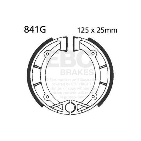 Frâne EBC Moto Saboți frână EBC Grooved 841G | race-shop.ro