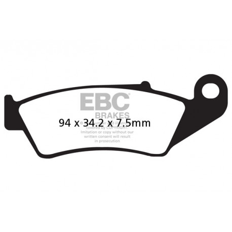 Frâne EBC Moto Saboți frână EBC Sintered FA185R | race-shop.ro