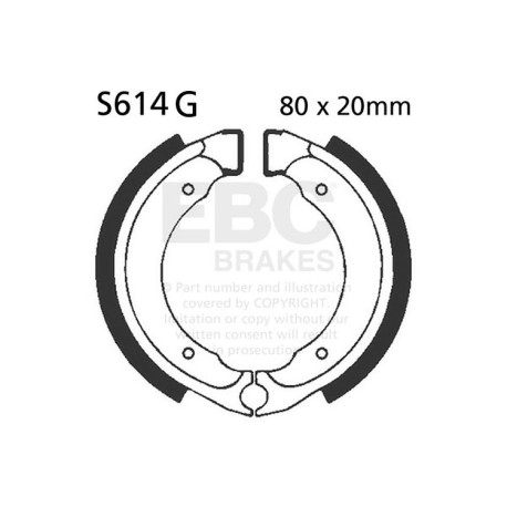 Frâne EBC Moto Saboți frână EBC Grooved S614G | race-shop.ro