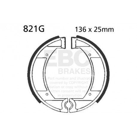 Frâne EBC Moto Saboți frână EBC Sintered 821G | race-shop.ro