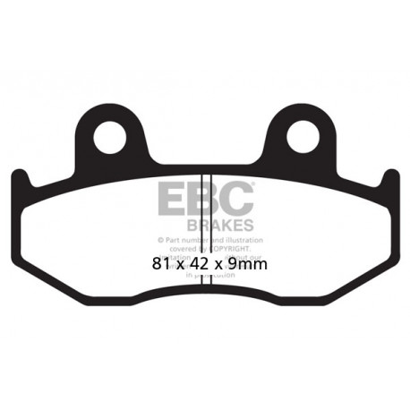 Frâne EBC Moto Saboți frână EBC Sintered SFA323HH | race-shop.ro
