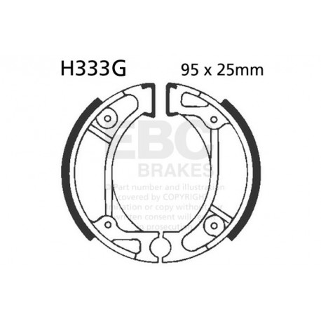 Frâne EBC Moto Saboți frână EBC Grooved H333G | race-shop.ro