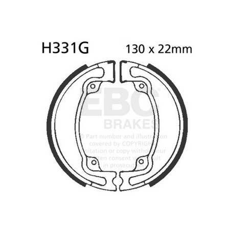 Frâne EBC Moto Saboți frână EBC Grooved H331G | race-shop.ro