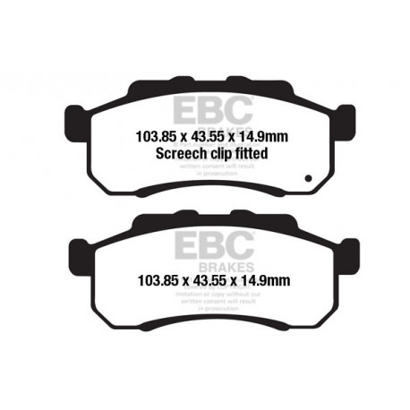 Frâne EBC Moto Saboți frână EBC Sintered FA712R | race-shop.ro