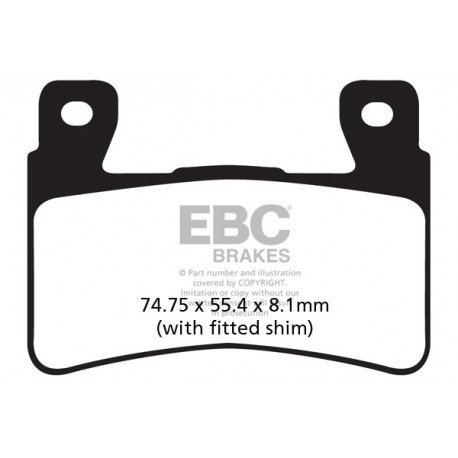 Frâne EBC Moto Saboți frână EBC Sintered FA265HH | race-shop.ro