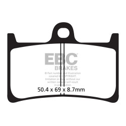 Plăcuțe frână EBC Double-H Sintered FA252HH
