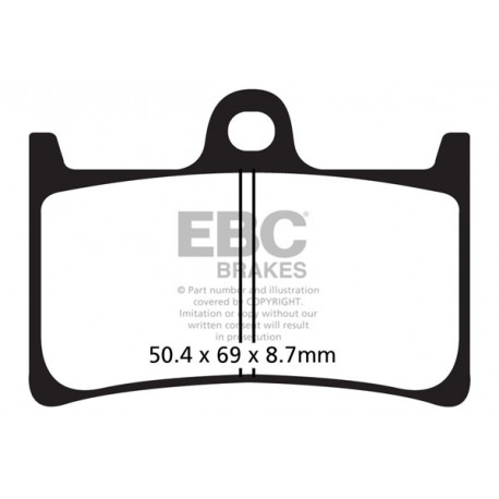 Frâne EBC Moto Saboți frână EBC Sintered SFA252HH | race-shop.ro