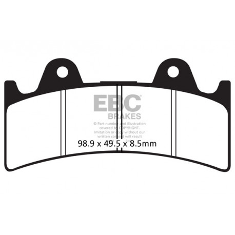 Frâne EBC Moto Saboți frână EBC Sintered FA243HH | race-shop.ro