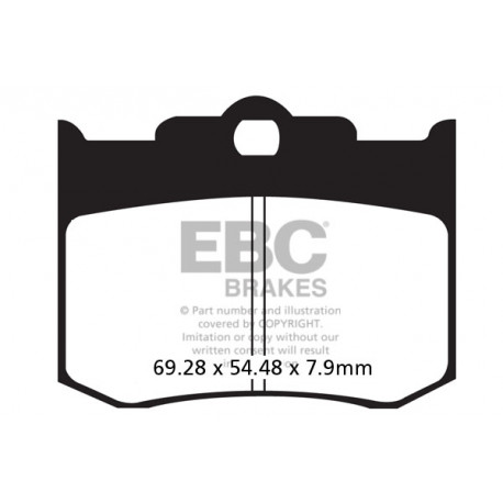Frâne EBC Moto Saboți frână EBC Sintered FA420HH | race-shop.ro