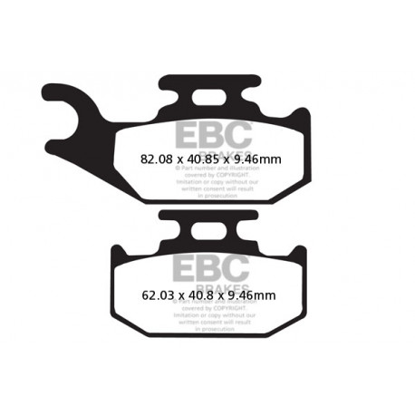 Frâne EBC Moto Saboți frână EBC Sintered FA317R | race-shop.ro