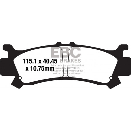Frâne EBC Moto Saboți frână EBC Sintered FA4477HH | race-shop.ro