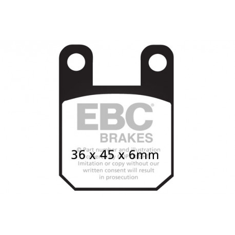 Frâne EBC Moto Saboți frână EBC MXS MXS115 | race-shop.ro