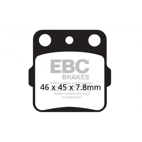 Frâne EBC Moto Saboți frână EBC MXS MXS084 | race-shop.ro