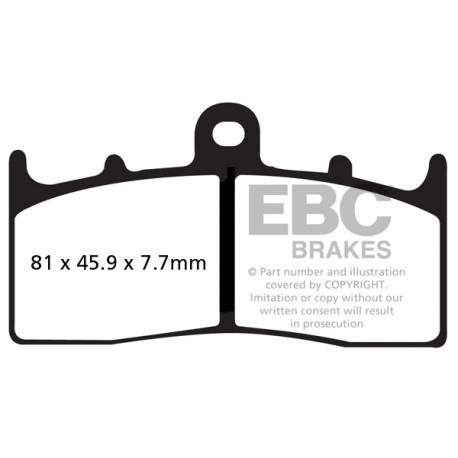 Frâne EBC Moto Saboți frână EBC EPFA EPFA294HH | race-shop.ro