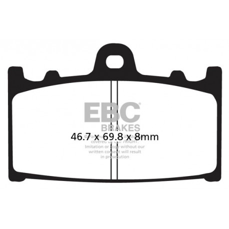 Frâne EBC Moto Saboți frână EBC EPFA EPFA158HH | race-shop.ro