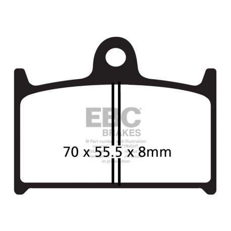 Frâne EBC Moto Plăcuțe frână EBC EPFA Extreme Pro Sintered EPFA145HH | race-shop.ro