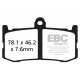 Frâne EBC Moto Saboți frână EBC EPFA EPFA491HH | race-shop.ro
