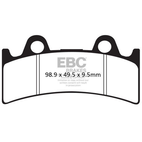 Frâne EBC Moto Plăcuțe frână EBC EPFA Extreme Pro Sintered EPFA190HH | race-shop.ro
